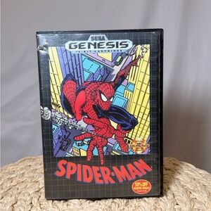 Vintage Spider-Man Sega Genesis Game CIB 1991 | Retro 16-Bit Marvel Classic
